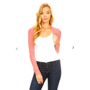 Women's Pink Bolero Shrug XXL